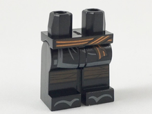 Plaatje in Gallery viewer laden, LEGO® los onderdeel Benen met Motief Zwart 970c00pb0908