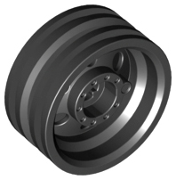 Plaatje in Gallery viewer laden, LEGO® los onderdeel Wiel in kleur Zwart 56904