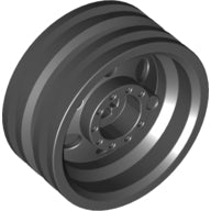 LEGO® los onderdeel Wiel in kleur Zwart 56904