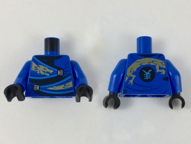 LEGO® los onderdeel Lijf met Motief Blauw 973pb3399c01