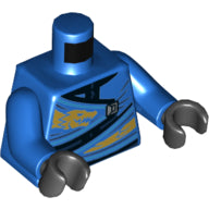 LEGO® los onderdeel Lijf met Motief Blauw 973pb3399c01
