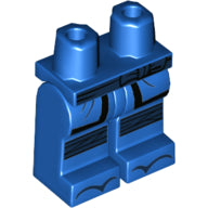 Plaatje in Gallery viewer laden, LEGO® los onderdeel Benen met Motief Blauw 970c00pb0907