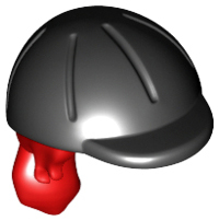 Plaatje in Gallery viewer laden, LEGO® los onderdeel Haar in kleur Rood 92254pb01