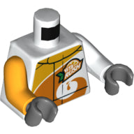 LEGO® los onderdeel Lijf met Motief Wit 973pb3407c01
