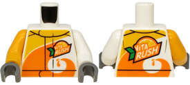 LEGO® los onderdeel Lijf met Motief Wit 973pb3407c01