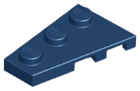 LEGO® los onderdeel Wig Plaat in kleur Donkerblauw 43723