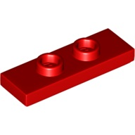 LEGO® los onderdeel Plaat Aangepast in kleur Rood 34103