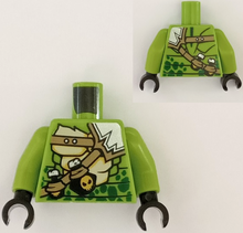 Plaatje in Gallery viewer laden, LEGO® los onderdeel Lijf met Motief Limoen 973pb3418c01