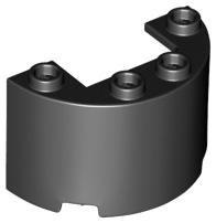 LEGO® los onderdeel Cilinder in kleur Zwart 24593