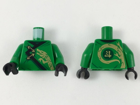 LEGO® los onderdeel Lijf met Motief Groen 973pb3402c01