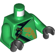 LEGO® los onderdeel Lijf met Motief Groen 973pb3402c01