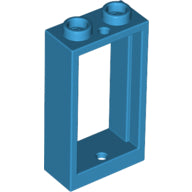 Plaatje in Gallery viewer laden, LEGO® los onderdeel Raamkozijn Donker Azuurblauw 60593