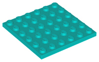 Plaatje in Gallery viewer laden, LEGO® los onderdeel Plaat Algemeen Donker Turkoois 3958