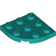 LEGO® los onderdeel Plaat Rond Donker Turkoois 30357