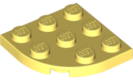 LEGO® los onderdeel Plaat Rond Helder Lichtgeel 30357