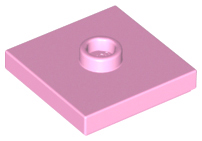 LEGO® los onderdeel Plaat Aangepast in kleur Fel Roze 87580
