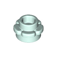 LEGO® los onderdeel Plaat Rond in kleur Licht Aqua 24866