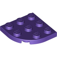 LEGO® los onderdeel Plaat Rond in kleur Donkerpaars 30357