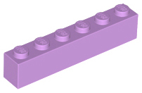 LEGO® los onderdeel Steen in kleur Medium Lavendel 3009