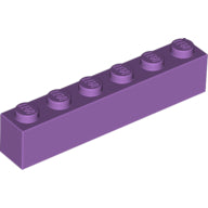 LEGO® los onderdeel Steen in kleur Medium Lavendel 3009
