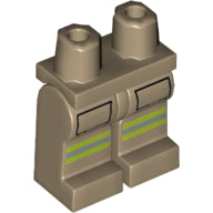 Plaatje in Gallery viewer laden, LEGO® Benen met Motief Donker Geelbruin 970c00pb0901