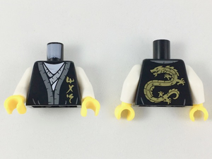 LEGO® los onderdeel Lijf met Motief Zwart 973pb3398c01