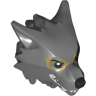 Plaatje in Gallery viewer laden, LEGO® Hoofd Aangepast Donker Blauwachtig Grijs 20613pb02