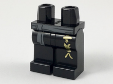 Plaatje in Gallery viewer laden, LEGO® los onderdeel Benen met Motief Zwart 970c00pb0904