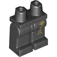 Plaatje in Gallery viewer laden, LEGO® los onderdeel Benen met Motief Zwart 970c00pb0904