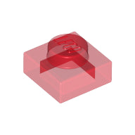 Plaatje in Gallery viewer laden, LEGO® los onderdeel Plaat Algemeen Doorzichtig Rood 3024