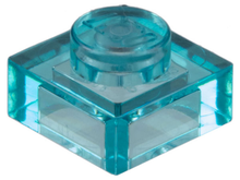 Plaatje in Gallery viewer laden, LEGO® onderdeel Plaat Algemeen Doorzichtig Lichtblauw 3024
