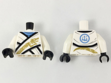 Plaatje in Gallery viewer laden, LEGO® los onderdeel Lijf met Motief Wit 973pb3403c01
