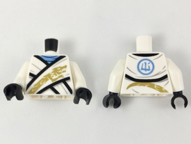 LEGO® los onderdeel Lijf met Motief Wit 973pb3403c01