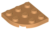 LEGO® los onderdeel Plaat Rond in kleur Medium Noga 30357