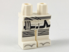 LEGO® los onderdeel Benen met Motief Wit 970c00pb0909