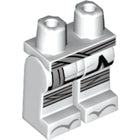 LEGO® los onderdeel Benen met Motief Wit 970c00pb0909