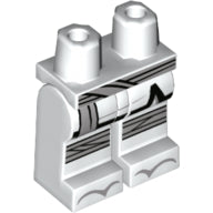 LEGO® los onderdeel Benen met Motief Wit 970c00pb0909