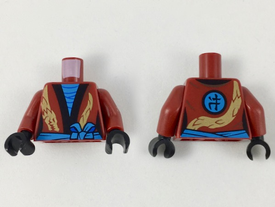 LEGO® los onderdeel Lijf met Motief Donkerrood 973pb3404c01