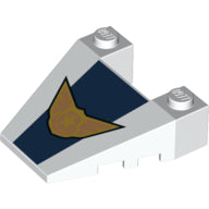 Plaatje in Gallery viewer laden, LEGO® los onderdeel Wig met Motief in kleur Wit 93348pb006
