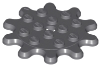 LEGO® onderdeel Plaat Rond Donker Blauwachtig Grijs 35443