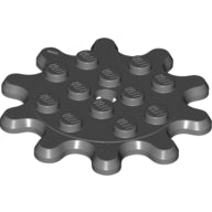 LEGO® onderdeel Plaat Rond Donker Blauwachtig Grijs 35443