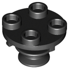 LEGO® los onderdeel Plaat Rond in kleur Zwart 40145