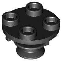 LEGO® los onderdeel Plaat Rond in kleur Zwart 40145