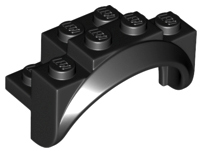 LEGO® los onderdeel Spatbord in kleur Zwart 35789