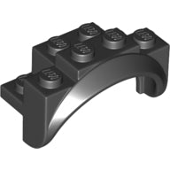 Plaatje in Gallery viewer laden, LEGO® los onderdeel Spatbord in kleur Zwart 35789