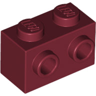 Plaatje in Gallery viewer laden, LEGO® los onderdeel Steen Aangepast Donkerrood 11211