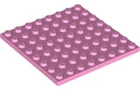 LEGO® los onderdeel Plaat Algemeen in kleur Fel Roze 41539