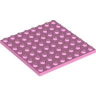 LEGO® los onderdeel Plaat Algemeen in kleur Fel Roze 41539