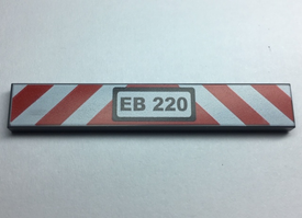 LEGO® Tegel met Motief Donker Blauwachtig Grijs 6636pb175