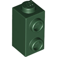 Plaatje in Gallery viewer laden, LEGO® los onderdeel Steen Aangepast Donkergroen 32952
